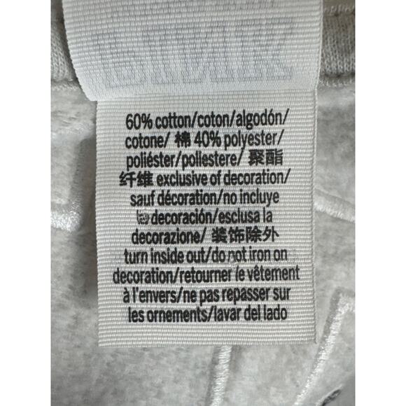 Victoria Secret Love Pink Gray Pastel Full Zip Hoodie Sweatshirt Womens Medium - Picture 8 of 8